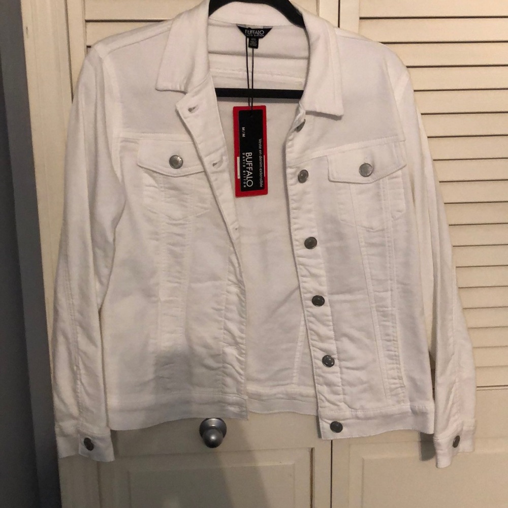White jean jacket